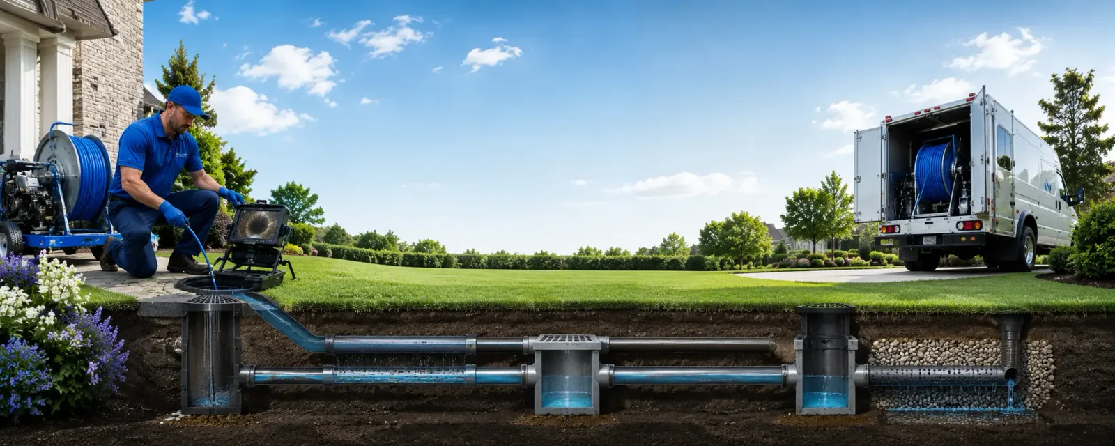 Outdoor drain cleaning information for Ringle, WI